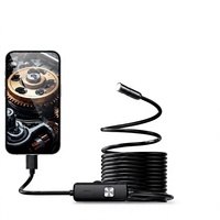 Caméra endoscopique HD étanche IP67 avec zoom 2X pour téléphone portable, réparation automobile, sonde industrielle pour canalisations d'égouts, maintenance de machines, inspection murale