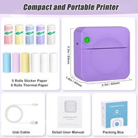 Mini imprimante thermique fabricant d'autocollants Mini imprimante Bluetooth téléphone sans fil petite poche instantanée Portable pour la Photo d'étude d'anatomie
