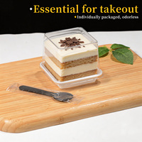 Couverts jetables en plastique PS de haute qualité, cuillère à dessert et fourchette épaissis avec impression numérique, diamètre 111 mm, pour gâteaux et fêtes du thé