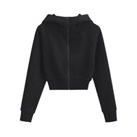 Sweats à capuche personnalisés Streetwear pour femmes, sweat à capuche zippé avec poches, sweatshirts à capuche, hauts pour femmes, yoga