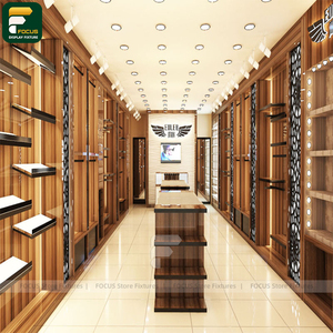 Expositor de Ropa Nórdico de Madera Natural con Gabinete Abierto para Presentación - Product Image 5