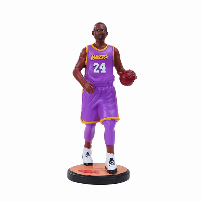 Toplayıcı özel yapımcısı insan NBA basketbol oyuncuları erkek oyuncaklar bebekler rakamlar spor 3D plastik heykeli Action Figure