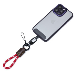 Đa Chức Năng 7Mm <span class=keywords><strong>Handmade</strong></span> Top-Grain Da Mini Phát Quang Có Thể Tháo Rời Xe <span class=keywords><strong>Keychain</strong></span> Điện Thoại Dây Buộc Cho Iphone ANIT-Mất Dây - Product Image 3