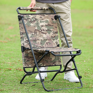 아웃도어 <span class=keywords><strong>2</strong></span> In 1 다기능 심플 테이블 휴대용 접이식 피크닉 위장 캠핑 의자 - Product Image 5