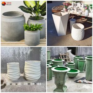 Diy <strong>mold</strong> garden <strong>large</strong> square fiberglass <strong>concrete</strong> planter silicone <strong>mold</strong> diy produce <strong>concrete</strong> flower pot - Product Image 1