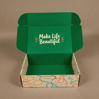 Boîtes d'expédition pliables haut de gamme en carton ondulé pour vêtements et chaussettes de Guangzhou avec logo personnalisé, emballage personnalisé pour foulards en soie