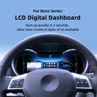 Panel Instrumen Digital Plug-and-Play dengan Speedometer Mekanis Linux untuk Mercedes-Benz C CLASS GLC W205 X253 2015 - 2021