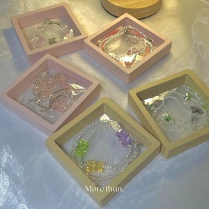 Thin Film Jewelry <b>Boxes</b> Transparent Anti Oxidation Floating Storage Bracelet Packaging Gift Box for Jewelry Display - Product Image 1