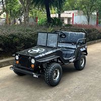Exportation transfrontalière Mini Jeep tout-terrain 150cc à essence, moto tout-terrain à quatre roues, moto de style vintage