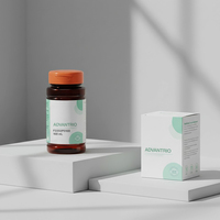 Prix d'usine, flacon en plastique PET noir de 120 ml avec bouchon à rabat pour l'emballage de compléments alimentaires et de produits de santé