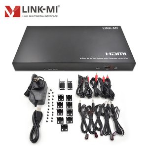 4K60Hz 1x4 <span class=keywords><strong>HDMI</strong></span> <span class=keywords><strong>Splitter</strong></span> <span class=keywords><strong>Extender</strong></span> 60M 18Gbps ผ่าน Cat5e/6กับ <span class=keywords><strong>HDMI</strong></span> LOOP OUT สนับสนุน IR SPDIF EDID poc RJ45 - Product Image 5