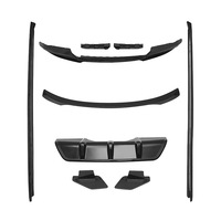 Kit de Carrocería de Alto Rendimiento Estilo Black Warrior, Difusor, Alerón, Faldones Laterales para BMW X6 F16 2015-2019 M Sport