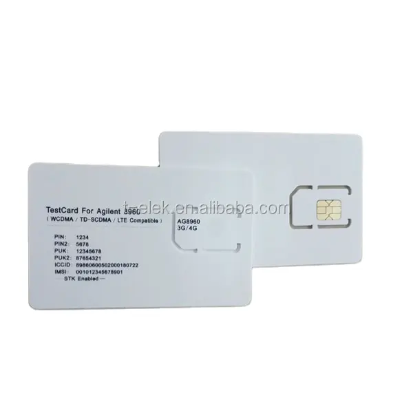3 그램 WCDMA 테스트 SIM 카드 스탠드 마이크로 SIM 카드 AG8960