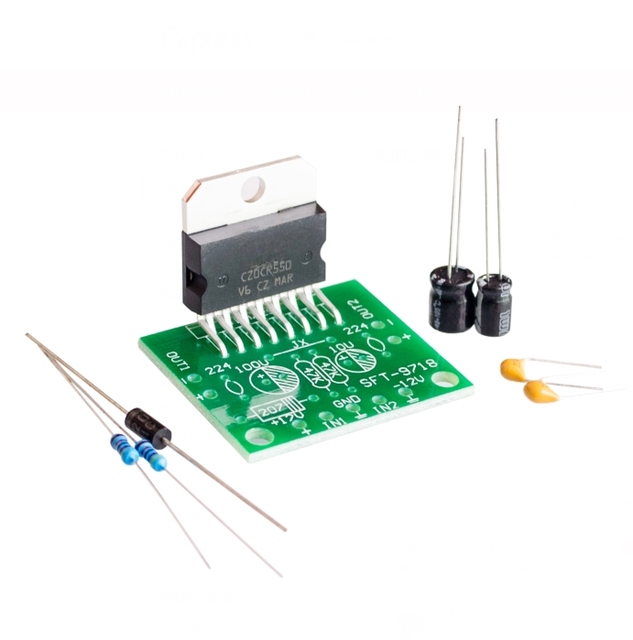 TDA7297 amplifier board spare parts dc 12v grade 2.0 dual audio encoding 15w electronic diy kit