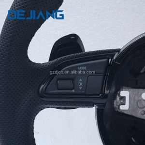 <span class=keywords><strong>Volante</strong></span> Deportivo Semi-Perforado para <span class=keywords><strong>Audi</strong></span> S6 S7 <span class=keywords><strong>A4</strong></span> A5 A6 A7 Q3 A3 S3 S8 R8 Q5 Q8 <span class=keywords><strong>S</strong></span>-<span class=keywords><strong>Line</strong></span>, Base Plana de Cuero, Plug-and-play - Product Image 3