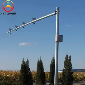 12M 10M 8M 6M Steel Road Street Traffic Signal Lighting Pole y Road Camera Monitoring Pole Filipinas