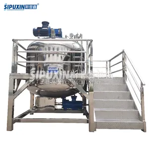 2000L Explosion Proof Emulsifier Fixed Type Cosmetic Cream Mixer Homogenizer Vacuum High Shear Mixer