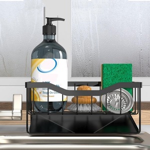 <span class=keywords><strong>Porte</strong></span>-éponge en acier inoxydable YOTO pour savon à vaisselle de vidange de cuisine pour évier de comptoir avec plateau de vidange automatique - Product Image 6