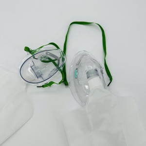 <span class=keywords><strong>Masque</strong></span> jetable non-réutilisable en PVC médical pour l'oxygène, tailles adulte et pédiatrique - Product Image 3