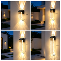 Projecteur mural LED moderne et créatif pour extérieur, étanche IP65, idéal pour villa et jardin