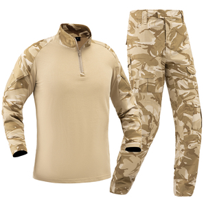 British UK Desert Camo G2 Frog Suit tattico uniforme Set da combattimento all'aperto e da caccia giacca e pantaloni resistenti per uso sul <span class=keywords><strong>campo</strong></span> - Product Image 1