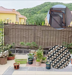 Hot bán HDPE + 3% UV cà phê nâu chống tia cực tím hình chữ nhật ngoài trời sân thượng gian hàng Vườn sự riêng tư dù để che nắng Net - Product Image 1