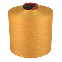 Fil à tricoter DTY 100% polyester de haute ténacité, teint, fantaisie, écologique et antibactérien