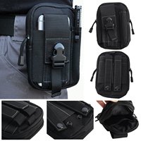 AJOTEQPY offre spéciale pour les sports de plein air sac de taille tactique en polyester portable 6 pouces téléphone et porte-monnaie