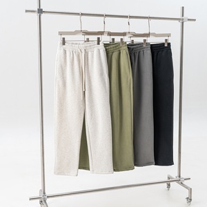<span class=keywords><strong>Pantaloni</strong></span> Sportivi da <span class=keywords><strong>Uomo</strong></span> YOUMI con Servizio OEM Personalizzato, Caldi, Tinta Unita, con Coulisse, Gamba Dritta, Foderati in Pile, 345 GSM - Product Image 2