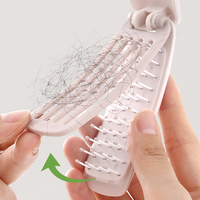 Vente en gros usine : Peigne miroir portable confortable pour enfants, outils de coiffure, massage, anti-emmêlement, en nylon, pliable et doux