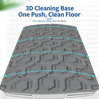 Serpillère plate télescopique sans contact pour mains sales avec tissu en microfibre et bouton de dégagement facile pour un nettoyage hygiénique des sols domestiques