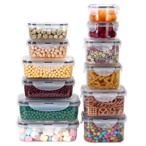 16 pièces/ensemble cuisine micro-ondes réfrigérateur garde-manger hermétique sec alimentaire stockage conteneurs en plastique boîte - Product Image 1