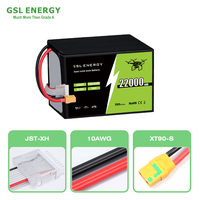 Batterie solide GSL ENERGY 14S 51.8V 22000mAh 350Wh/kg Haute densité énergétique Batterie Lipo pour drone UAV pour un temps de vol long