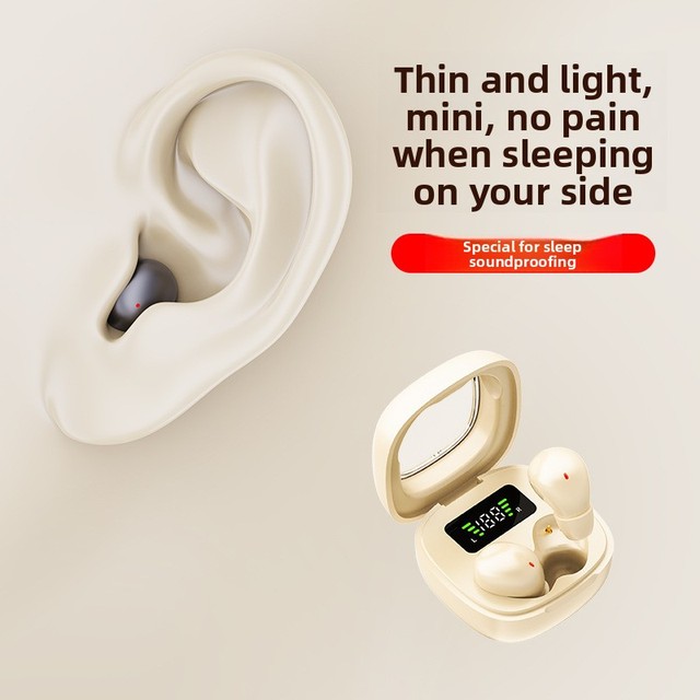 New Model Sleep-Friendly Mini Wireless Earbuds IPX5 Voice Control Hi-Res Audio ENC