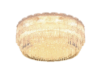 Lustre en cristal et métal LED de style nordique rétro industriel de qualité GRSD, éclairage de luxe pour salon, décoration intérieure
