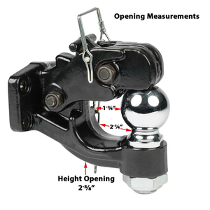 Kit de Montaje de Enganche Combinado con Bola de Remolque y Gancho de Remolque, Enganche de Lengüeta de Remolque - Product Image 5