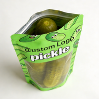 Sacs d'emballage en plastique personnalisés en gros pour concombres marinés, légumes, kimchi, type Doypack