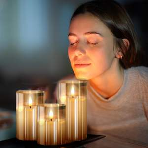 Velas LED sin Llama con Forma de Bala, Funcionan con Batería, con Control Remoto, Temporizador, Luz Parpadeante, Vela Electrónica con Llama Realista en 3D - Product Image 5