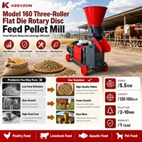 Moulin à granulés d'aliments portable électrique rotatif de type D pour poulets et lapins de petite ferme, gain de place et pratique