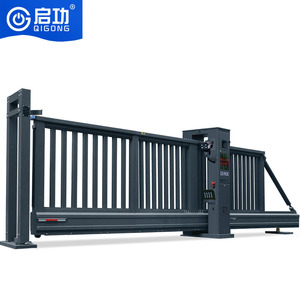 <span class=keywords><strong>Portail</strong></span> <span class=keywords><strong>coulissant</strong></span> cantilever en aluminium Qigong Factory, <span class=keywords><strong>portail</strong></span> de sécurité industriel pour centre de données/école/ouverture automatique - Product Image 1