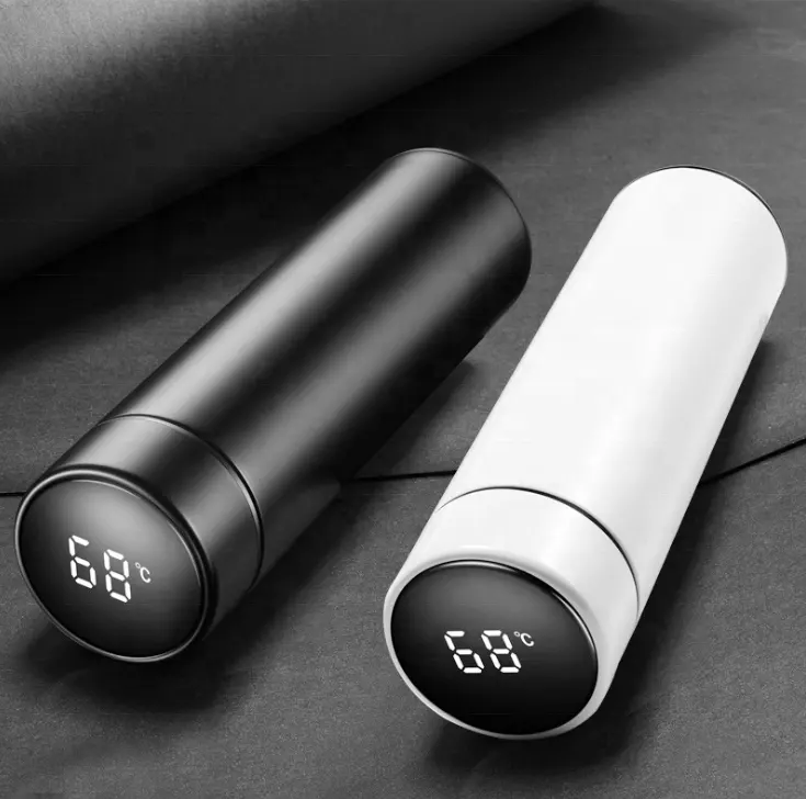 Modern Style Sublimation Stainless Steel Smart Temperature Flask Vaccum Sports Drinking Led Display Water Bottle