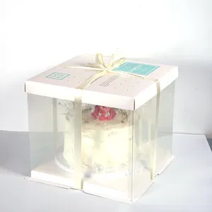 Взрывная коробка для тортов, круглая деревянная упаковочная коробка для тортов, акриловые кубические коробки для тортов