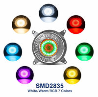 Lampe LED Submersible pour Piscine, Double Étanchéité, Remplie de Résine, Résistante à la Corrosion, Éclairage Aquatique pour Fontaines et Bassins