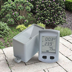 तापमान और रेडियो नियंत्रित घड़ी के साथ वर्षा गेज मीटर - Product Image 5