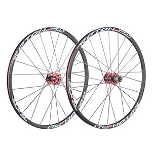 Juego de Ruedas para <span class=keywords><strong>Bicicleta</strong></span> de Montaña RXR <span class=keywords><strong>26</strong></span>/27.5/29 Pulgadas, Llantas de 100/135 mm, Juego de Ruedas de 7-11 Velocidades, Freno de Disco, Buje de Fibra de Carbono, Juego de Ruedas QR para <span class=keywords><strong>Bicicleta</strong></span> - Product Image 1