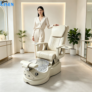เก้าอี้นวดเท้าสปาหรูหราสำหรับร้านเสริมสวย KISEN 2026 OEM  สำหรับทำเล็บมือ เล็บเท้า นวดเท้า ปรับเอนนอนได้ ไม่ต้องใช้น้ำประปา - Product Image 6
