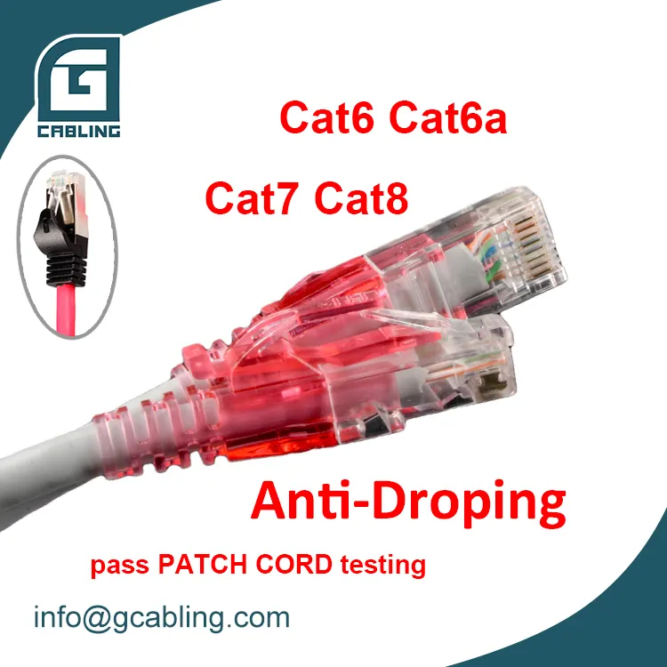 Gcabling UTP Cat6a patch cord 10G RJ45 network patchcord Cat 6a 6 Lan jumper cables RJ45 cable Cat6a patch cord