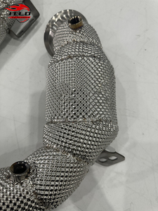 Collecteur d'échappement en acier inoxydable pour Mercedes Benz <span class=keywords><strong>AMG</strong></span> GT, système d'échappement haute performance à haut débit - Product Image 4