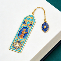 Marque-page en métal de luxe au design créatif et unique, idéal pour les cadeaux promotionnels d'écoles de mode ou les cadeaux d'entreprise.