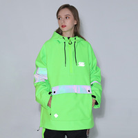 Combinaison de ski neuve pour homme et femme, snowboard, à capuche, imperméable, coupe-vent, résistante à l'usure, colorée, lumineuse, combinaison de ski de nuit